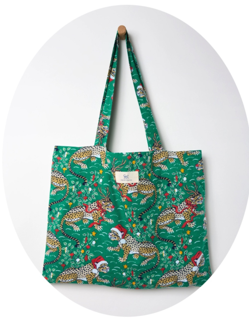 Printfresh Go To Tote Very Merry Bagheera Print New in Package
